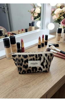 Estrella Paris Leopar Makyaj Çantası Estrella Paris Leopar Makyaj Çantası