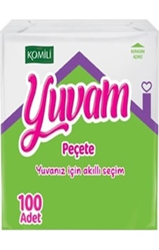 Yuvam 100lü Indirimli Kağıt Peçete Yuvam 100lü Indirimli Kağıt Peçete