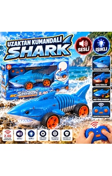 Uzaktan Kumandalı Shark Oyuncak Araba Sesli Ve Işıklı - Mavi Uzaktan Kumandalı Shark Oyuncak Araba Sesli Ve Işıklı - Mavi