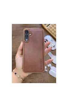 Samsung Galaxy S25 Uyumlu Premium Deri Dokulu Darbelere Karşı Dayanıklı Nazal Silikon Kılıf Kahverengi Samsung Galaxy S25 Uyumlu Premium Deri Dokulu Darbelere Karşı Dayanıklı Nazal Silikon Kılıf Kahverengi