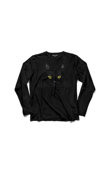 Kara Kedi Silüet Tasarım Göz Black Cat Eye 3 Uzun Kollu Tişört (512982966) Kara Kedi Silüet Tasarım Göz Black Cat Eye 3 Uzun Kollu Tişört (512982966)