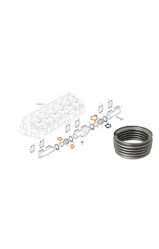 Iveco-stralıs-boru, Egzost Manıfold 5802740763 Iveco-stralıs-boru, Egzost Manıfold 5802740763