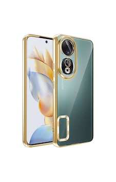 Honor 90 Kılıf Kamera Korumalı Logo Gösteren Zore Omega Kapak Gold Honor 90 Kılıf Kamera Korumalı Logo Gösteren Zore Omega Kapak Gold