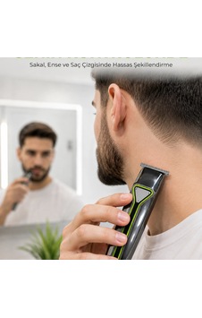 Profesyonel Erkek Tıraş Makinesi 3 Taraklı T Tipi Bıçaklı Usb Şarjlı Saç Sakal Kesme Makinesi Profesyonel Erkek Tıraş Makinesi 3 Taraklı T Tipi Bıçaklı Usb Şarjlı Saç Sakal Kesme Makinesi