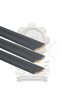 Antrasit Süpürgelik 6 Cm , 3 Adet Süpürgelik