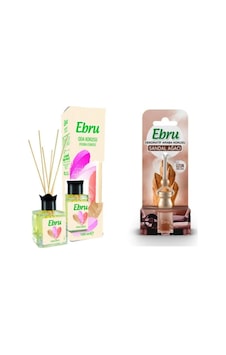Ebru Pudra Esintisi Oda Kokusu 100 ML + Sandal Ağacı Araba Kokusu Ebru Pudra Esintisi Oda Kokusu 100 ML + Sandal Ağacı Araba Kokusu