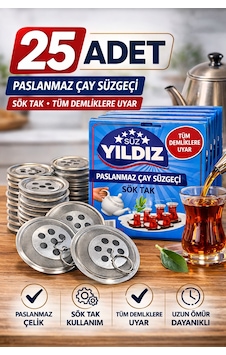 25 Adet Paslanmaz Çelik Çaydanlık Demlik Süzgeci Sök Tak Çay Süzgeci Tüm Demliklere Uyumlu Çaydanlık Filtresi Düz Renkli 25 Adet Paslanmaz Çelik Çaydanlık Demlik Süzgeci Sök Tak Çay Süzgeci Tüm Demliklere Uyumlu Çaydanlık Filtresi Düz Renkli