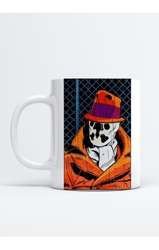 Watchmen Rorschach Baskı Porselen Kupa Bardak Beyaz