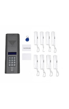 Kart Okumalı Dijital Panel Ve Telefonlu Konuşma Apartman Sistemleri 8 Daire Paket Kart Okumalı Dijital Panel Ve Telefonlu Konuşma Apartman Sistemleri 8 Daire Paket