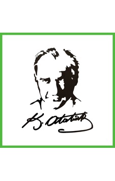 Vaveni K.atatürk Silüetli İmzalı Oto Sticker Siyah 19x15cm Arz Vaveni K.atatürk Silüetli İmzalı Oto Sticker Siyah 19x15cm Arz