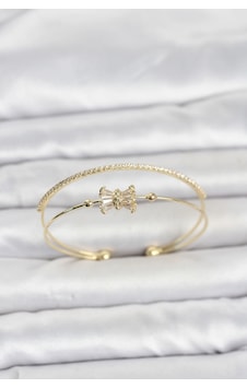 Pirinç Gold Renk Baget Zirkon Taşlı Objeli Kadın Bileklik Çok Renkli Pirinç Gold Renk Baget Zirkon Taşlı Objeli Kadın Bileklik Çok Renkli