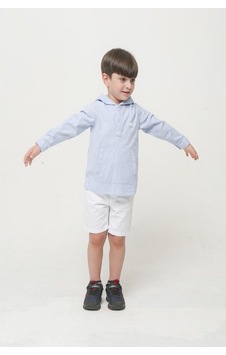 Nanica Kids Erkek Kapuşonlu Gömlek 24ynnc124116 Beyaz Nanica Kids Erkek Kapuşonlu Gömlek 24ynnc124116 Beyaz