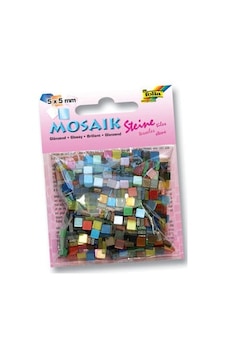 Folia Parlak Mozaik 5X5 MM 20 Renk Karışık 700 Adet Folia Parlak Mozaik 5X5 MM 20 Renk Karışık 700 Adet