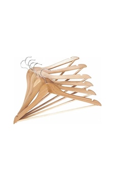 Ahşap Askı 6'lı 45x23x25 Cm Renksiz