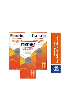 Pharmaton Vitality 60 Tablet 3 Adet Pharmaton Vitality 60 Tablet 3 Adet