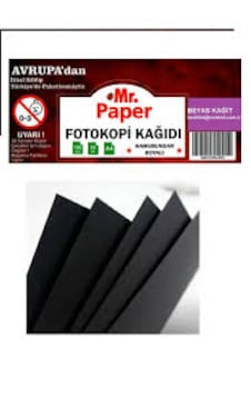 Siyah A4 90 Gr. Siyah Kağit 100 Adet