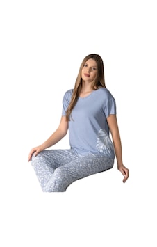 Alperi 78-90 Kadın Yuvarlak Yaka Kısa Kol Pijama Takım 001 Alperi 78-90 Kadın Yuvarlak Yaka Kısa Kol Pijama Takım 001