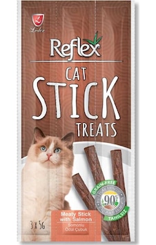 Reflex Cat Stick Somonlu Kedi Ödül Çubuğu 3 x 5 G Reflex Cat Stick Somonlu Kedi Ödül Çubuğu 3 x 5 G