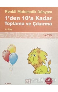 Renkli Matematik 6 - 1'den 10'a Kadar Toplama ve Çıkarma - Pascal Press - 1001 Çiçek