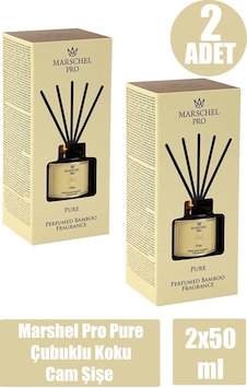 Marshel Pro Pure Çubuklu Koku Cam Şişe 50 Ml 2 Adet vanilya Marshel Pro Pure Çubuklu Koku Cam Şişe 50 Ml 2 Adet vanilya