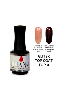 Ellea Nail Simli Kalıcı Oje Serisi Glitter Top Coat Top-3
