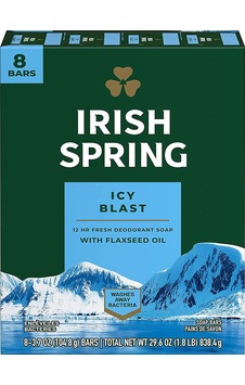 Irish Spring Icy Blast Katı Sabun 8 x 106 G