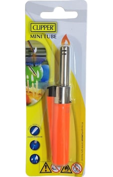 Clipper Mini Tube Mutfak Çakmağı Turuncu Clipper Mini Tube Mutfak Çakmağı Turuncu