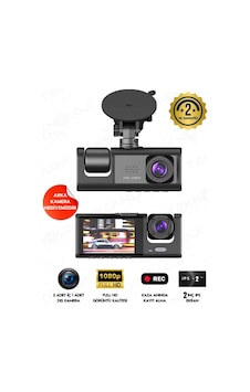 Buğz 1080p Dash Cam Full Hd Araç İçi Kamera Ön Arka Ve İç Kayıt 3 Kamera Gece Görüşlü G Sensör Geniş Açı 39471156