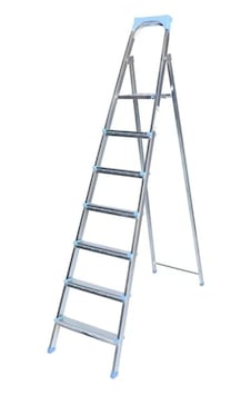 Kanat Rita 6+1 Basamaklı Alüminyum Katlanır Merdiven - Kaymaz Taban Kanat Rita 6+1 Basamaklı Alüminyum Katlanır Merdiven - Kaymaz Taban