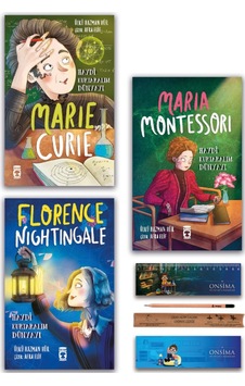 Timaş Çocuk Marie Curie - Maria Montessori - Florence Nightingale - Haydi Kurtaralım Dünyayı Set 3 Kitap Timaş Çocuk Marie Curie - Maria Montessori - Florence Nightingale - Haydi Kurtaralım Dünyayı Set 3 Kitap