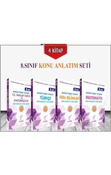 Karekök Yayınları 8.Sınıf Lgs Konu Anlatımlı Set 4 Kitap Karekök Yayınları 8.Sınıf Lgs Konu Anlatımlı Set 4 Kitap
