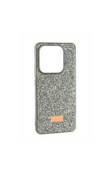 Apple iPhone Uyumlu 15 Pro Taşlı Kapak Kılıf Gümüş Rengi Apple iPhone Uyumlu 15 Pro Taşlı Kapak Kılıf Gümüş Rengi