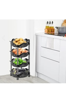 LeesHome Plastik Siyah Papatya Desenli Sebzelik LeesHome Plastik Siyah Papatya Desenli Sebzelik