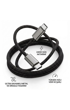 240w Süper Hızlı Şarj Kablosu Type-c To Type-c Örgü Kablo Güçlü Veri Aktarımı 240w Type-c Kablo 240w Süper Hızlı Şarj Kablosu Type-c To Type-c Örgü Kablo Güçlü Veri Aktarımı 240w Type-c Kablo