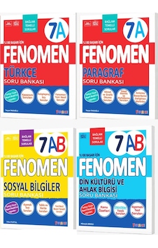 2027 7.sınıf 7a Türkçe-7a Paragraf -7ab Sosyal -7ab Din Yeni Müfredat Soru Bankası Seti 4 Kitap 2027 7.sınıf 7a Türkçe-7a Paragraf -7ab Sosyal -7ab Din Yeni Müfredat Soru Bankası Seti 4 Kitap