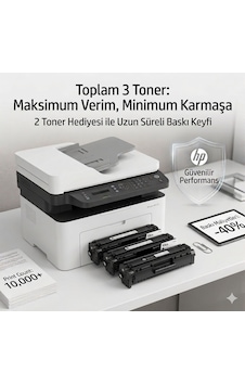 Hp 4zb84a Mfp 137fnw Wifi Çok Fonksiyonlu Lazer Yazıcı 3tonerli
