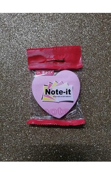 Yapışkanlı Not Kağıdı Kalp Şekilli Pastel Pembe Renk 100 Sayfa Yapışkanlı Not Kağıdı Kalp Şekilli Pastel Pembe Renk 100 Sayfa