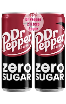 Dr. Pepper Zero Sugar 2 x 330 ML Dr. Pepper Zero Sugar 2 x 330 ML