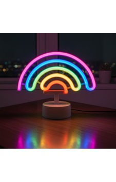 Plastik Gökkuşağı Neon Led Işık - Dekoratif Renkli Masaüstü Ve Ambiyans Aydınlatması 5131 Düz Plastik Gökkuşağı Neon Led Işık - Dekoratif Renkli Masaüstü Ve Ambiyans Aydınlatması 5131 Düz