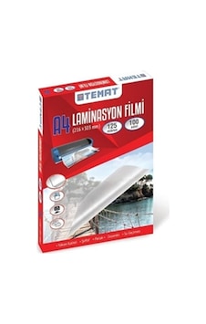 Temat.a4 Laminasyon Filmi. 216x303mm .100'lü Kutu Temat.a4 Laminasyon Filmi. 216x303mm .100'lü Kutu