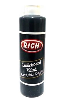 Rich Chalkboard Paint Karatahta Boyası 260 Cc. Siyah Rich Chalkboard Paint Karatahta Boyası 260 Cc. Siyah