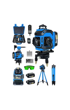 Dragro Pro 16 Köşe Yeşil Lazer Hizalama M Terazi 360 Mıknatıslı Çantalı Otomatik Hizalama Metre