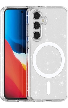 Galaxy Uyumlu S24 Fe Kılıf M-safe Şarj Özellikli Parlayan Simli Saydam Renkli Zore Allstar Kapak Galaxy Uyumlu S24 Fe Kılıf M-safe Şarj Özellikli Parlayan Simli Saydam Renkli Zore Allstar Kapak