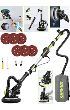 Dragro DRG-l58 Profesyonel Led Işıklı Alçıpan Duvar Zımpara Makinesi Gri - Yeşil Dragro DRG-l58 Profesyonel Led Işıklı Alçıpan Duvar Zımpara Makinesi Gri - Yeşil
