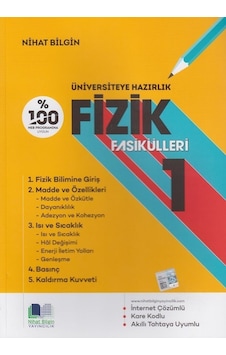Nihat Bilgin Üniversiteye Hazırlık Fizik Fasikülleri 1 Nihat Bilgin Üniversiteye Hazırlık Fizik Fasikülleri 1