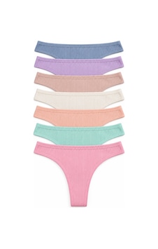 Nicoletta Kadın Külot Tanga String 7 Li Paket Likralı Pamuklu Kaşkor 798128 Çok Renkli Nicoletta Kadın Külot Tanga String 7 Li Paket Likralı Pamuklu Kaşkor 798128 Çok Renkli