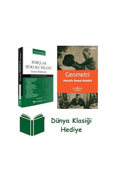 Borçlar Hukuku Bilgisi Genel Hükümler + Geometri + Dünya Klasiği Hediye Borçlar Hukuku Bilgisi Genel Hükümler + Geometri + Dünya Klasiği Hediye