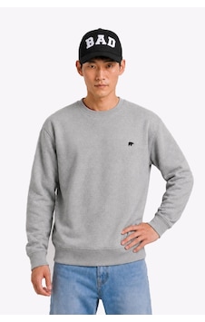 Bad Bear Valor Crewneck Man Graymelange Sweatshırt 26.02.12.046-c19 Gri