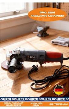 Böhrer Ba011307 900w Devir Ayarlı 115mm Pro Model Bakır Sargılı Taşlama Demir Kesme Makinesi Böhrer Ba011307 900w Devir Ayarlı 115mm Pro Model Bakır Sargılı Taşlama Demir Kesme Makinesi