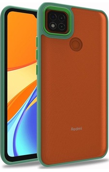 Xiaomi Redmi 9c Kılıf Zore Flora Kapak Yeşil